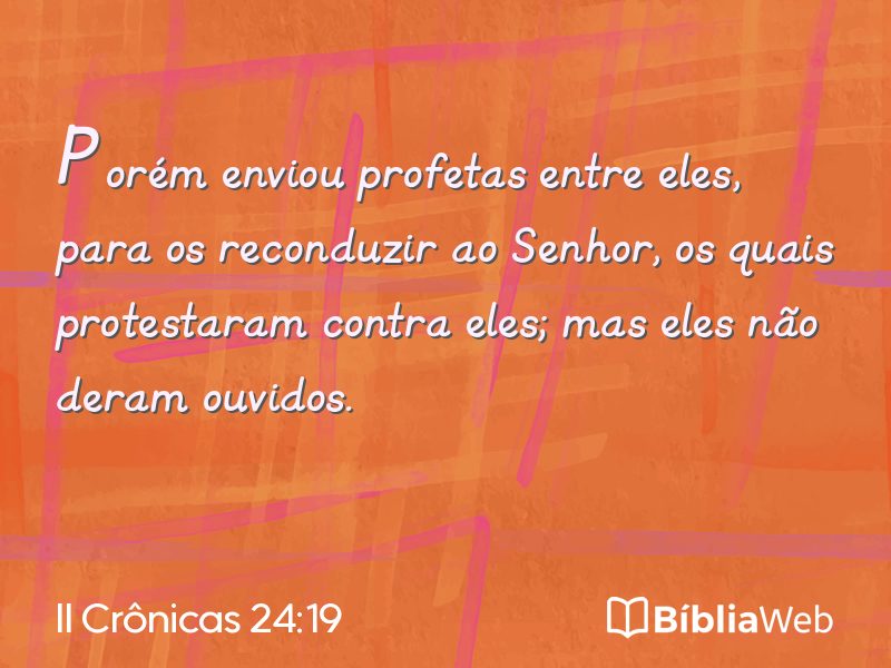 II Crônicas 24:19 em imagem para compartilhar