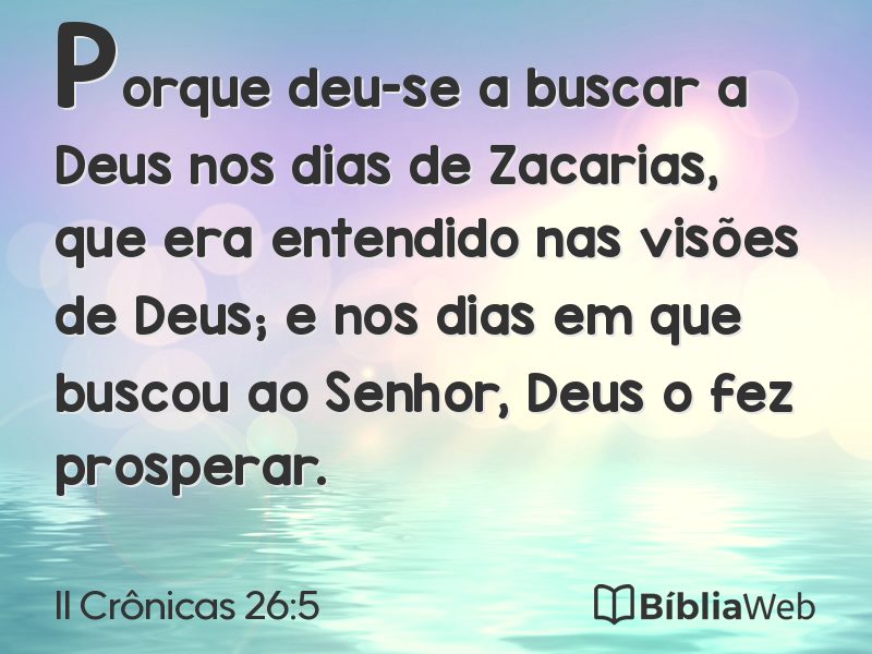 II Crônicas 26:5 em imagem para compartilhar