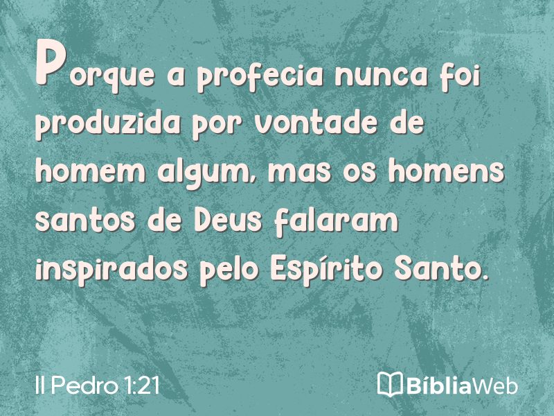 II Pedro 1:21 em imagem para compartilhar
