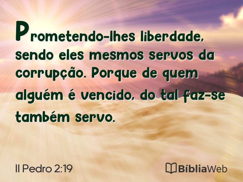 II Pedro 2:19 em imagem para compartilhar