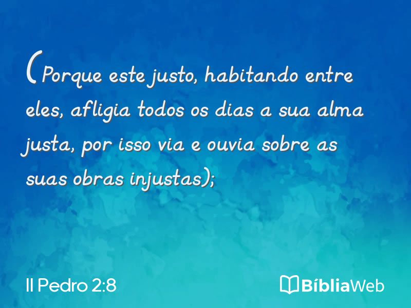 II Pedro 2:8 em imagem para compartilhar
