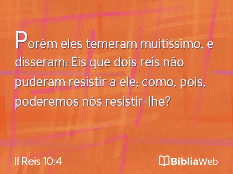 II Reis 10:4 em imagem para compartilhar