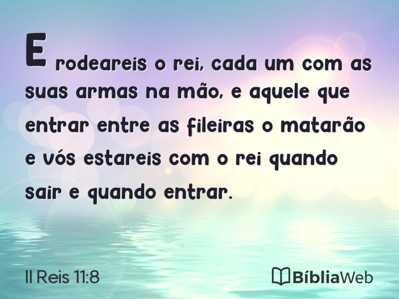 II Reis 11:8 em imagem para compartilhar