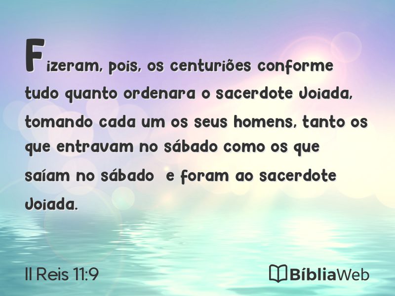 II Reis 11:9 em imagem para compartilhar