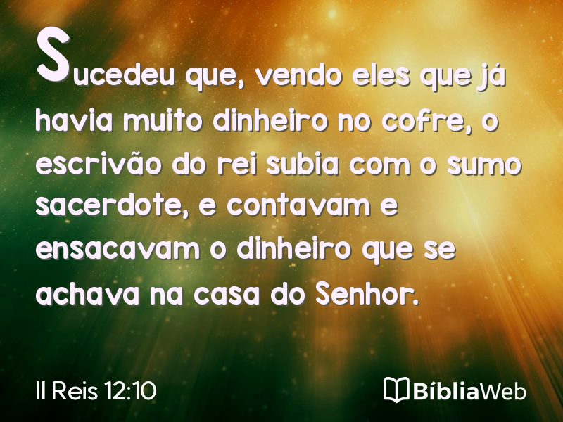 II Reis 12:10 em imagem para compartilhar