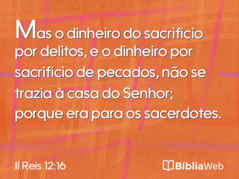 II Reis 12:16 em imagem para compartilhar