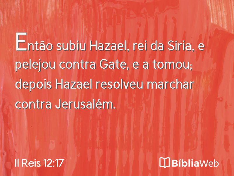 II Reis 12:17 em imagem para compartilhar