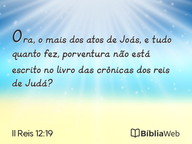 II Reis 12:19 em imagem para compartilhar