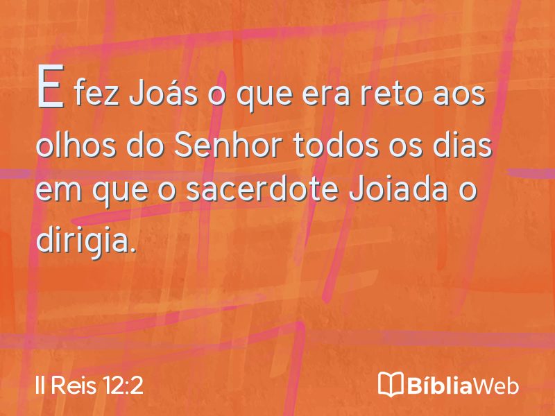 II Reis 12:2 em imagem para compartilhar