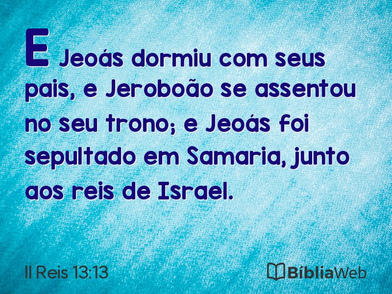II Reis 13:13 em imagem para compartilhar