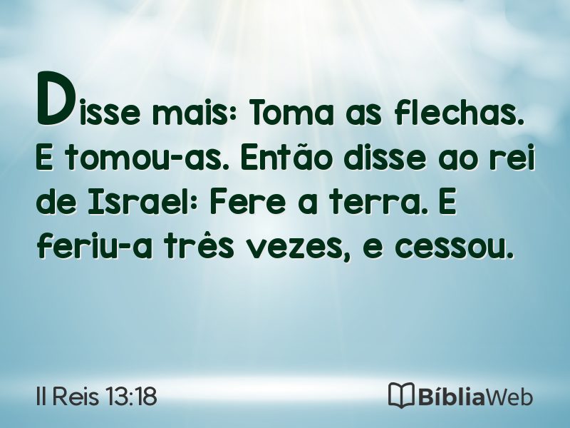 II Reis 13:18 em imagem para compartilhar