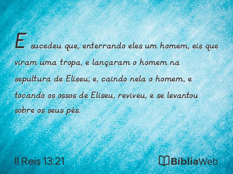II Reis 13:21 em imagem para compartilhar