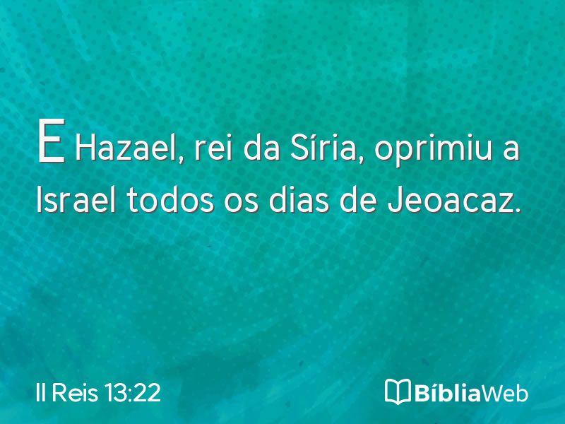 II Reis 13:22 em imagem para compartilhar
