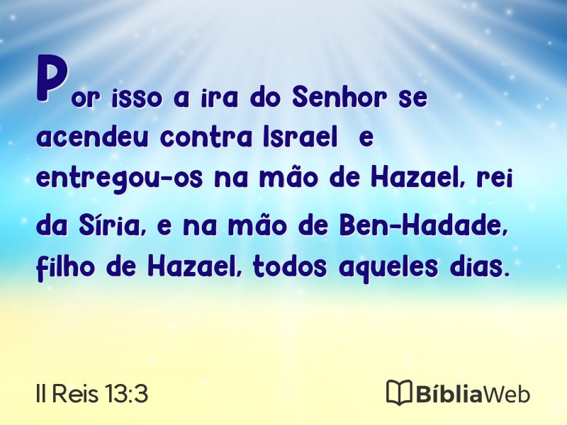 II Reis 13:3 em imagem para compartilhar