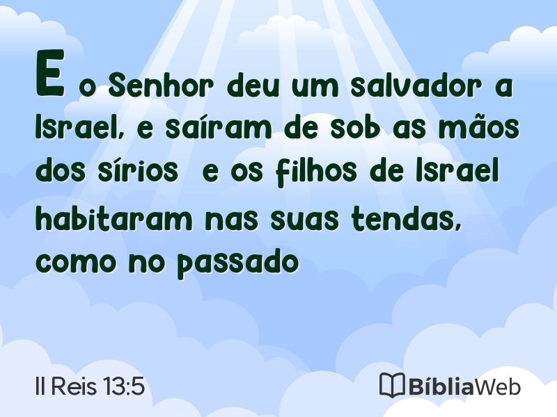 II Reis 13:5 em imagem para compartilhar