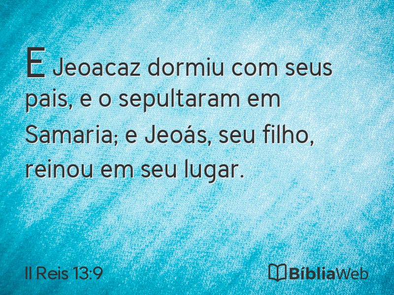 II Reis 13:9 em imagem para compartilhar