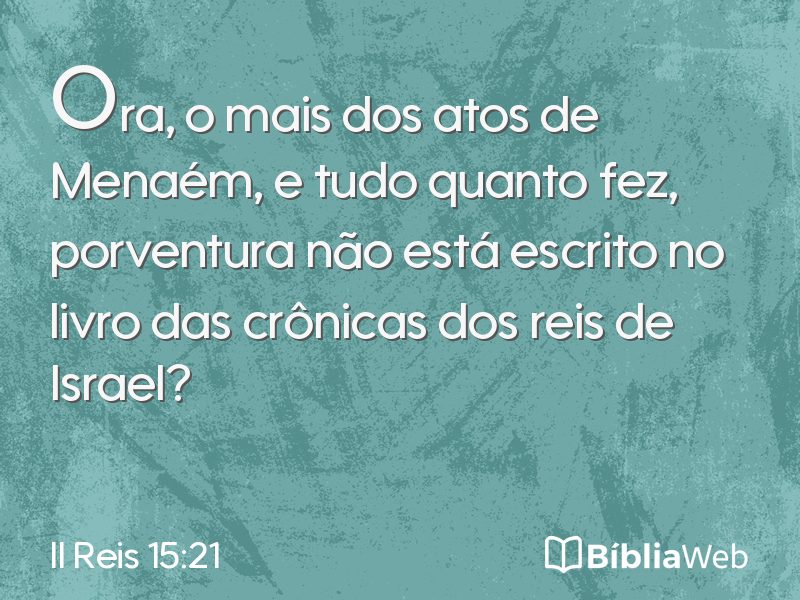II Reis 15:21 em imagem para compartilhar