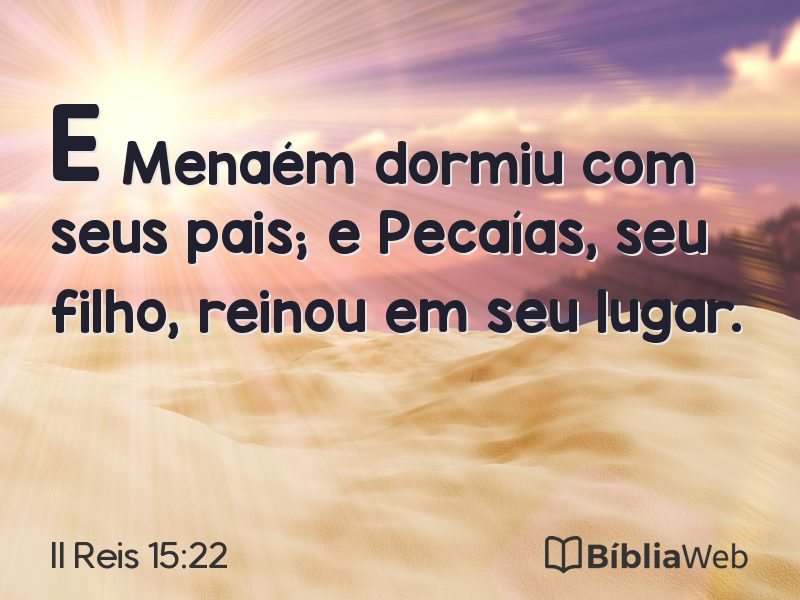 II Reis 15:22 em imagem para compartilhar