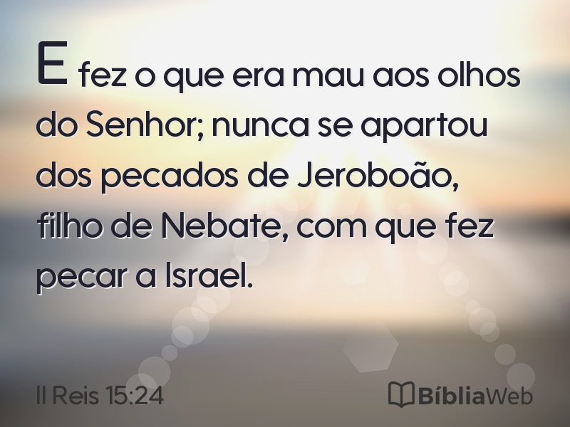 II Reis 15:24 em imagem para compartilhar