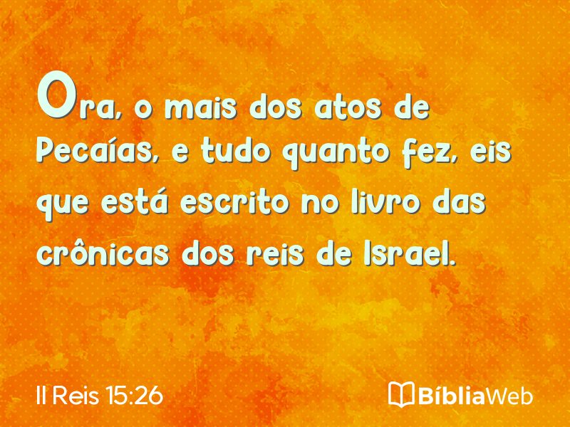 II Reis 15:26 em imagem para compartilhar