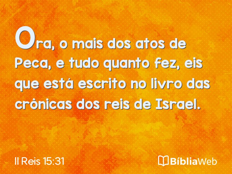 II Reis 15:31 em imagem para compartilhar