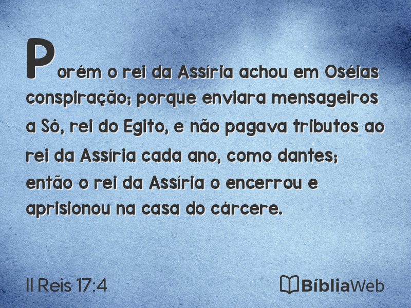 II Reis 17:4 em imagem para compartilhar