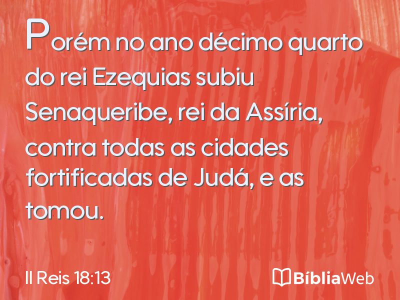 II Reis 18:13 em imagem para compartilhar