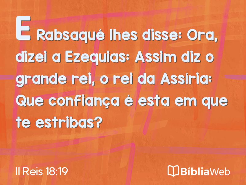 II Reis 18:19 em imagem para compartilhar