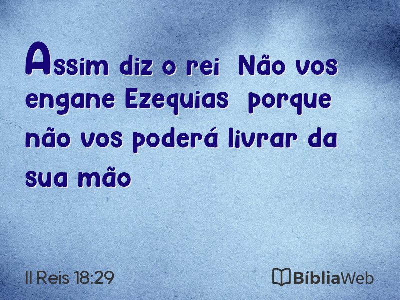 II Reis 18:29 em imagem para compartilhar