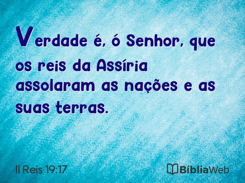 II Reis 19:17 em imagem para compartilhar