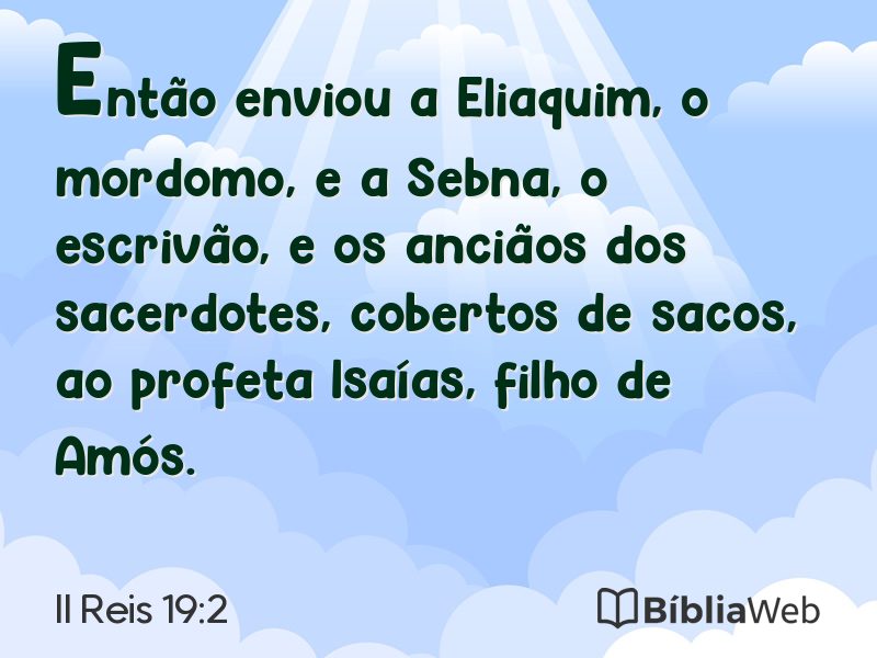 II Reis 19:2 em imagem para compartilhar