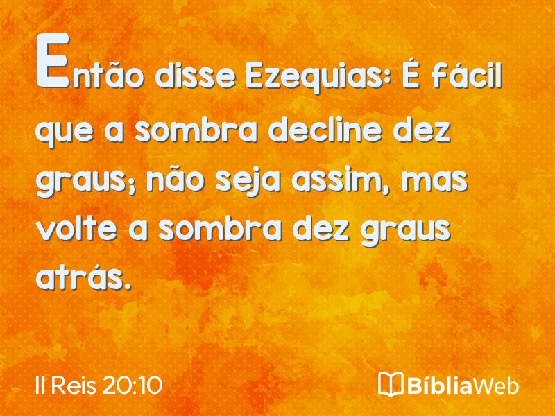 II Reis 20:10 em imagem para compartilhar