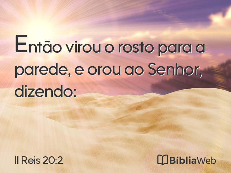 II Reis 20:2 em imagem para compartilhar