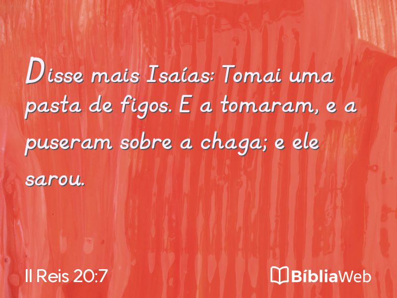II Reis 20:7 em imagem para compartilhar