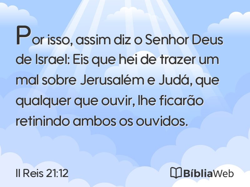 II Reis 21:12 em imagem para compartilhar