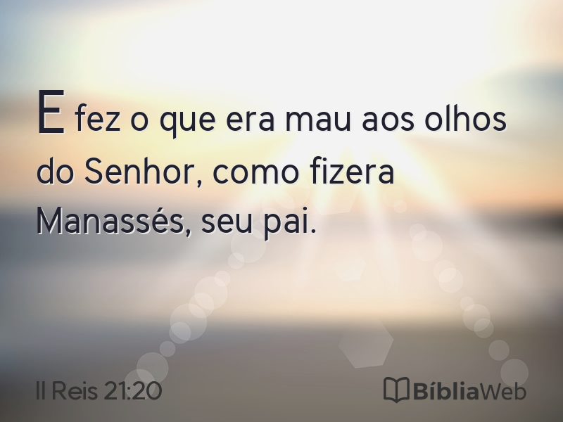 II Reis 21:20 em imagem para compartilhar