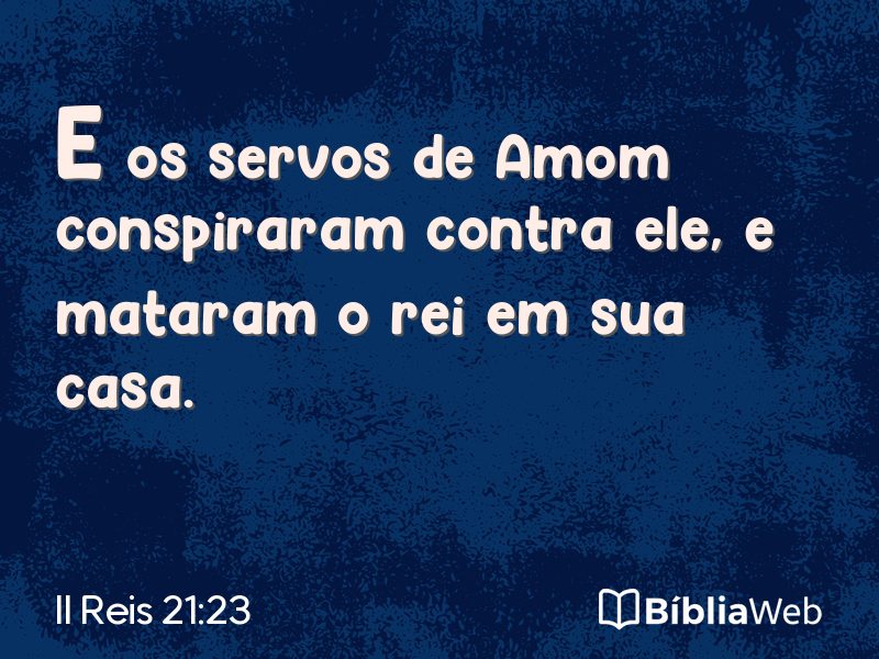 II Reis 21:23 em imagem para compartilhar