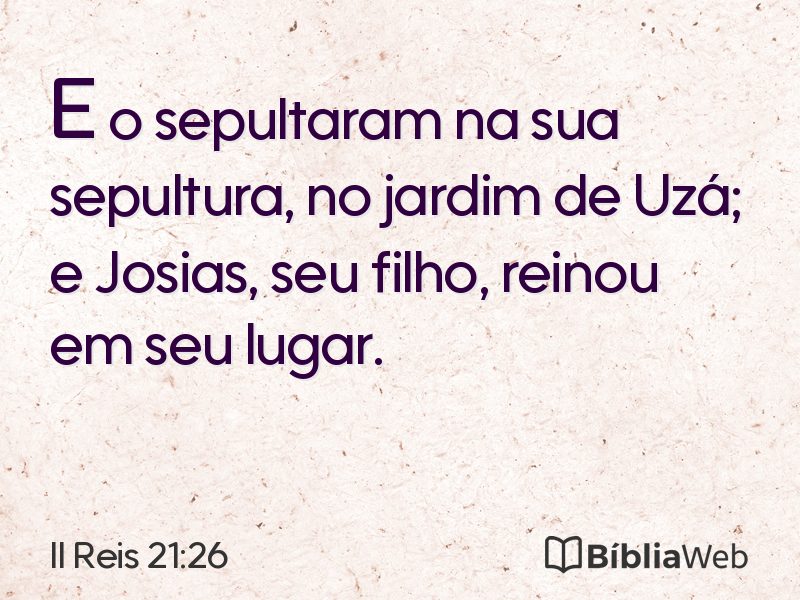 II Reis 21:26 em imagem para compartilhar
