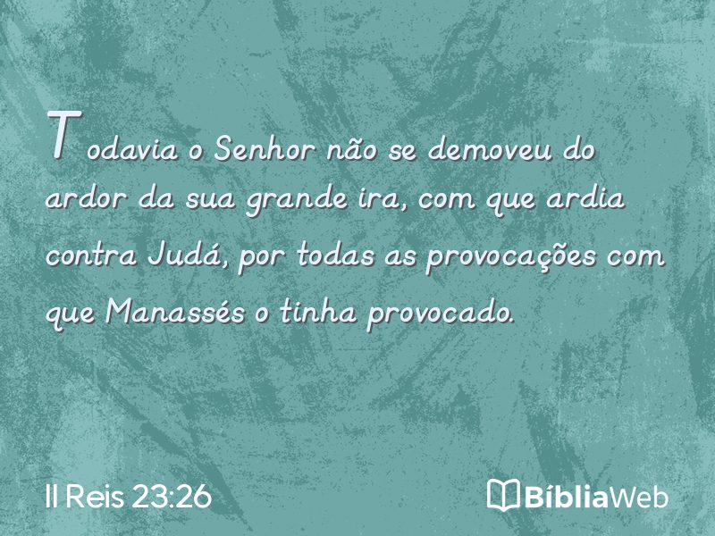 II Reis 23:26 em imagem para compartilhar