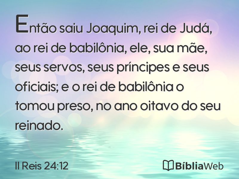 II Reis 24:12 em imagem para compartilhar