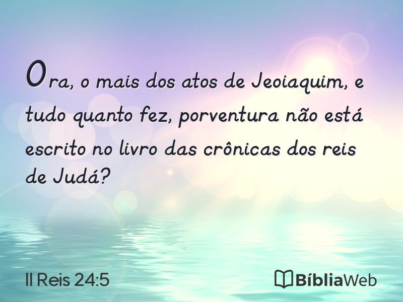 II Reis 24:5 em imagem para compartilhar