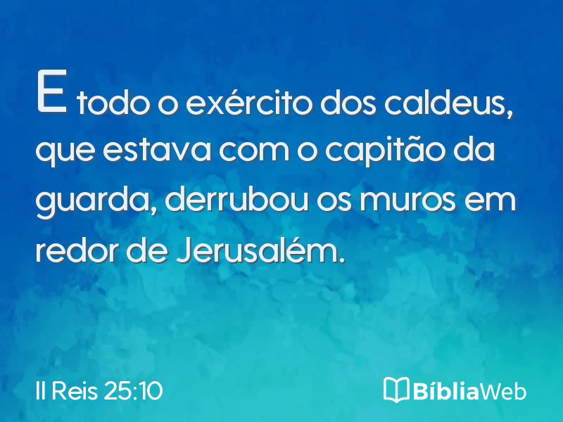 II Reis 25:10 em imagem para compartilhar