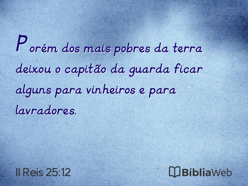II Reis 25:12 em imagem para compartilhar