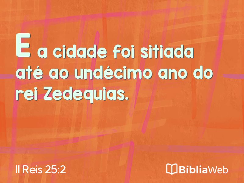 II Reis 25:2 em imagem para compartilhar
