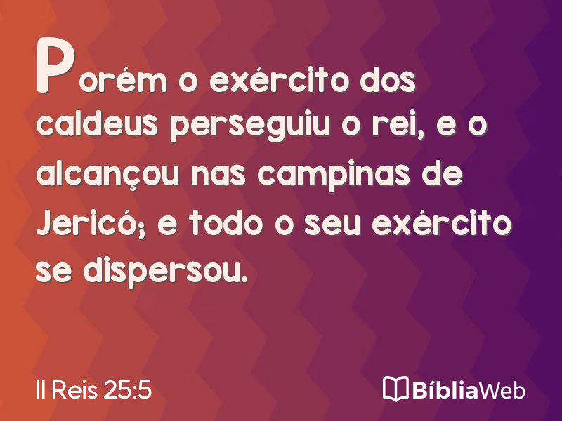 II Reis 25:5 em imagem para compartilhar