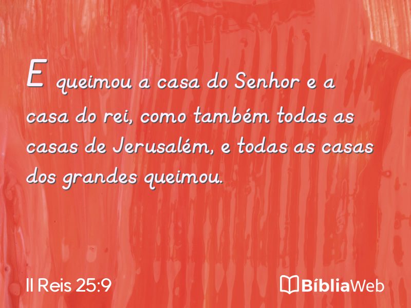 II Reis 25:9 em imagem para compartilhar
