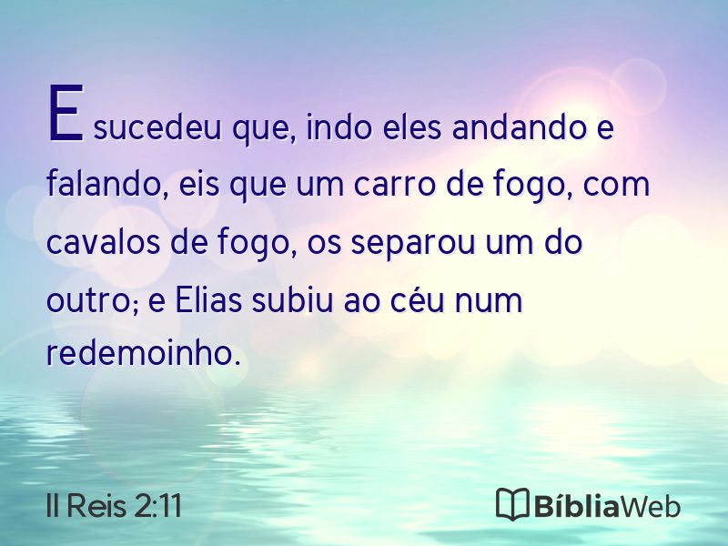 II Reis 2:11 em imagem para compartilhar