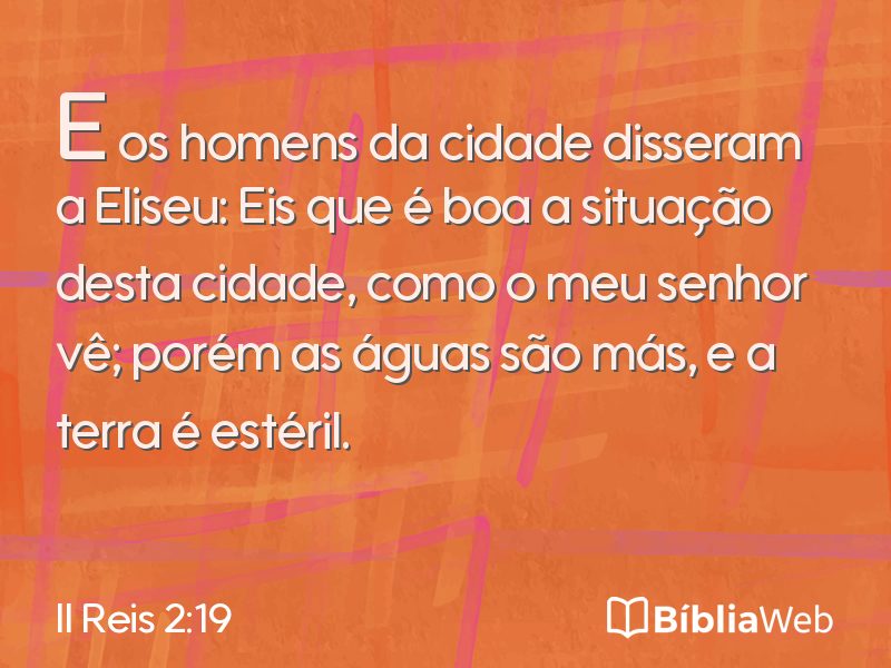 II Reis 2:19 em imagem para compartilhar