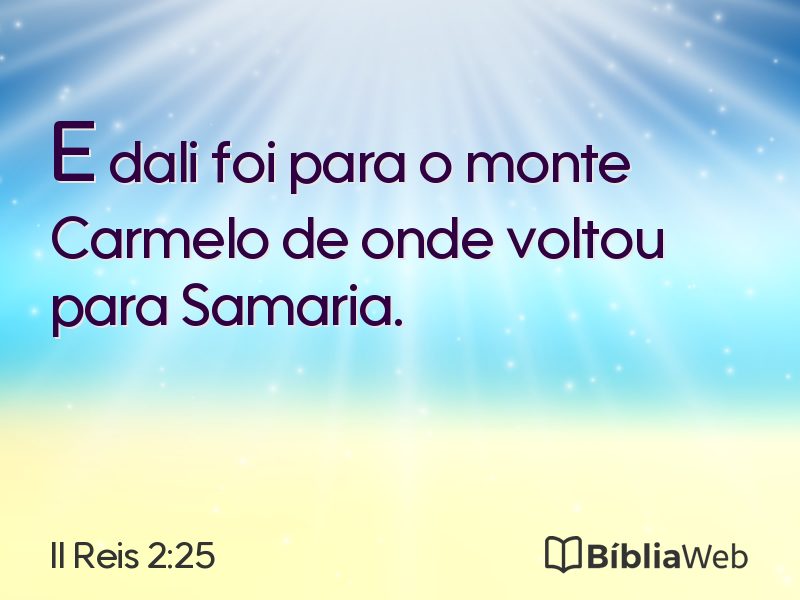 II Reis 2:25 em imagem para compartilhar