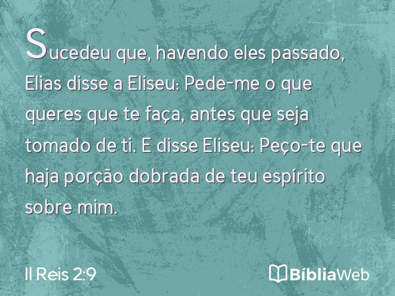 II Reis 2:9 em imagem para compartilhar